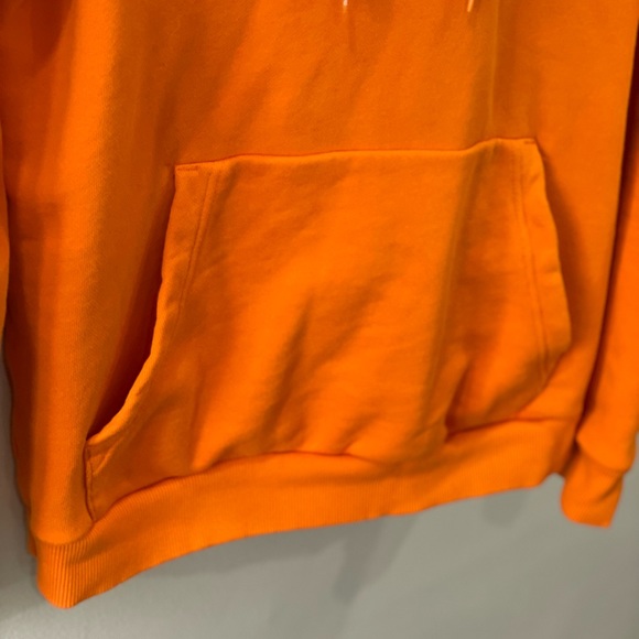REEBOK Over the Head Hoodie with Large Logo Orange - Picture 4 of 10